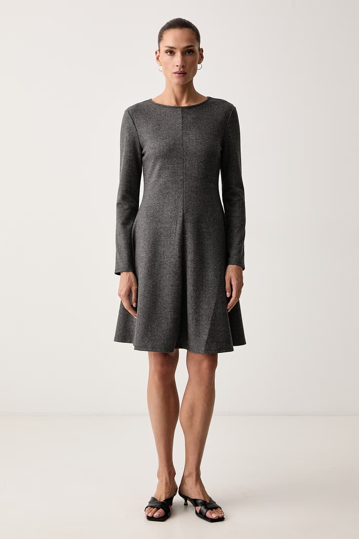 Weekend Max Mara Sukienka z wiskozą WKDESULE szary 2625626022600