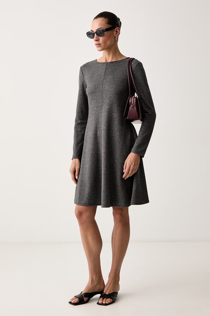 Weekend Max Mara Sukienka z wiskozą WKDESULE 2625626022600 szary AW26