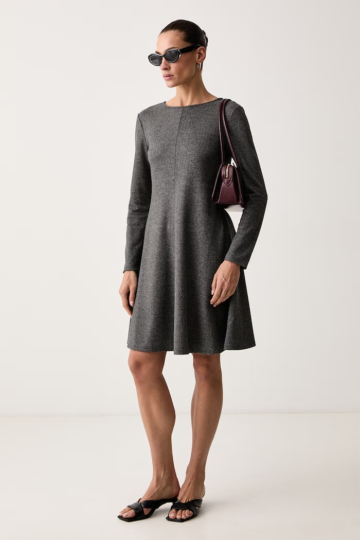 Weekend Max Mara Sukienka z wiskozą WKDESULE 2625626022600 szary AW26