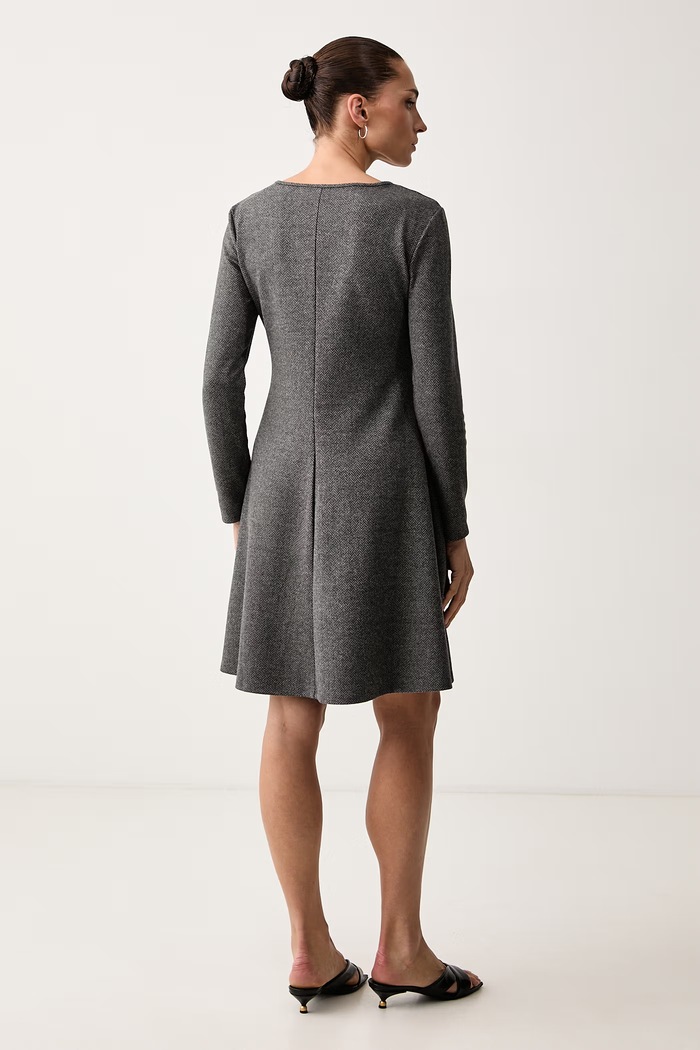 Odzież Weekend Max Mara Sukienka z wiskozą WKDESULE 2625626022600 szary