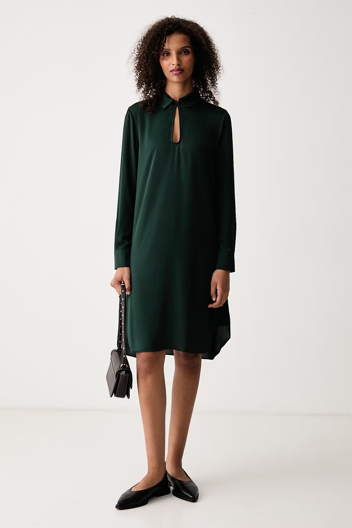 Lacoste Sukienka letnia EF8316 zielony AW26