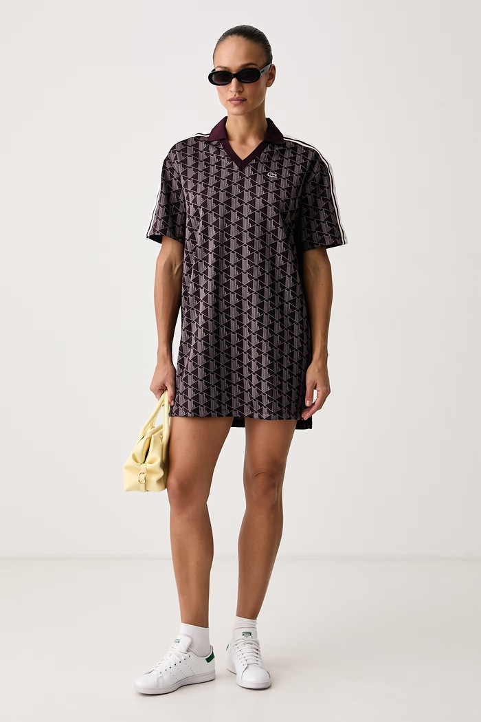 Lacoste Sukienka sportowa EF8309 bordowy AW26