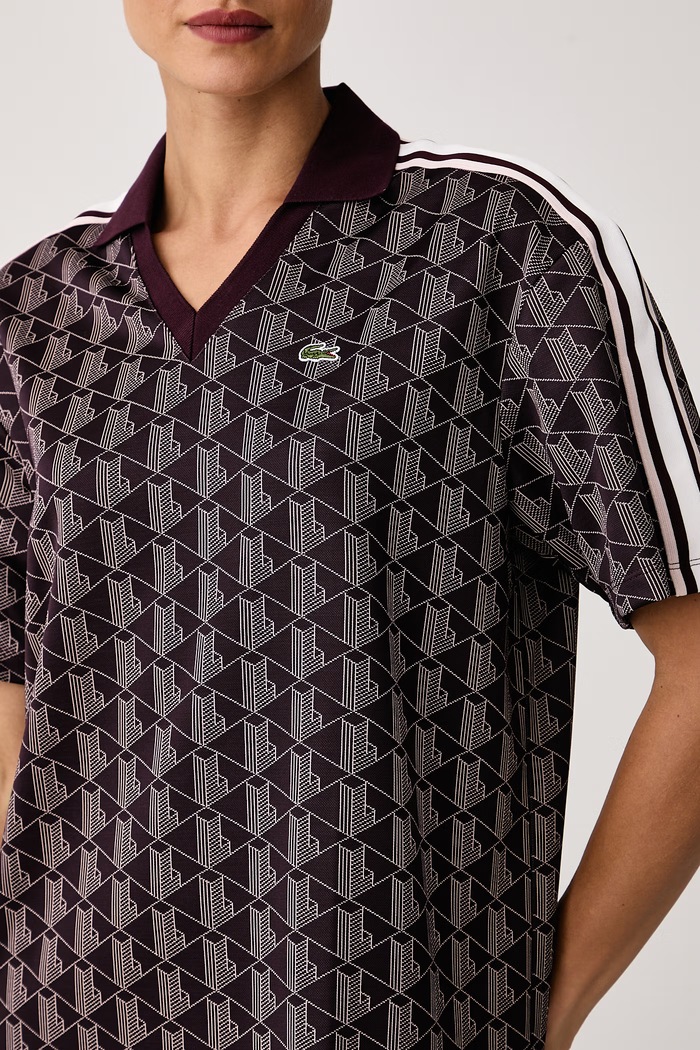 Sukienka sportowa Lacoste EF8309 bordowy