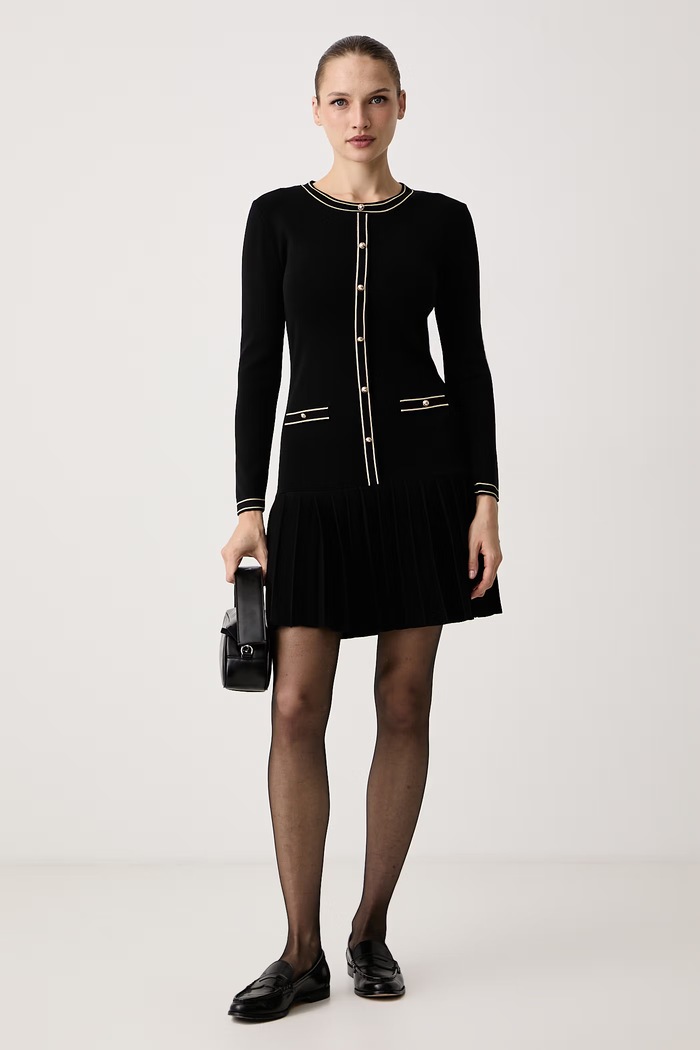 Morgan Sukienka sweterkowa RMARIA czarny AW26