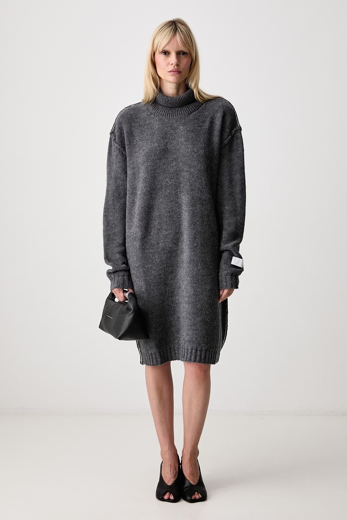 MM6 Maison Margiela πουλόβερ με μαλλί S52DG0046.M13289 γκρί AW26