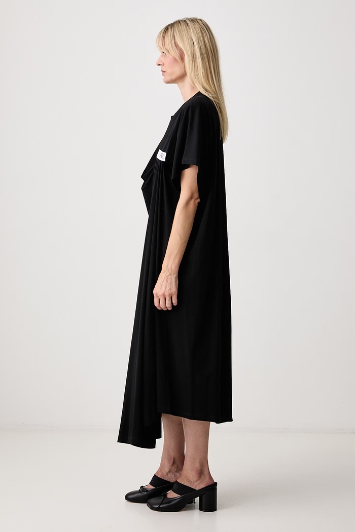 MM6 Maison Margiela sukienka bawełniana czarny S52DD0104.M20048
