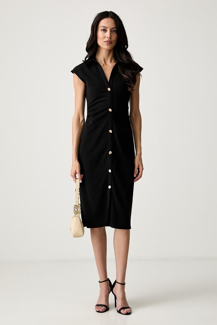 Morgan sukienka RIBELLA czarny AW26