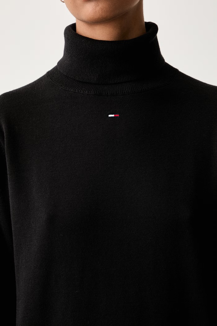 Tommy Jeans sukienka bawełniana DW0DW23460 czarny