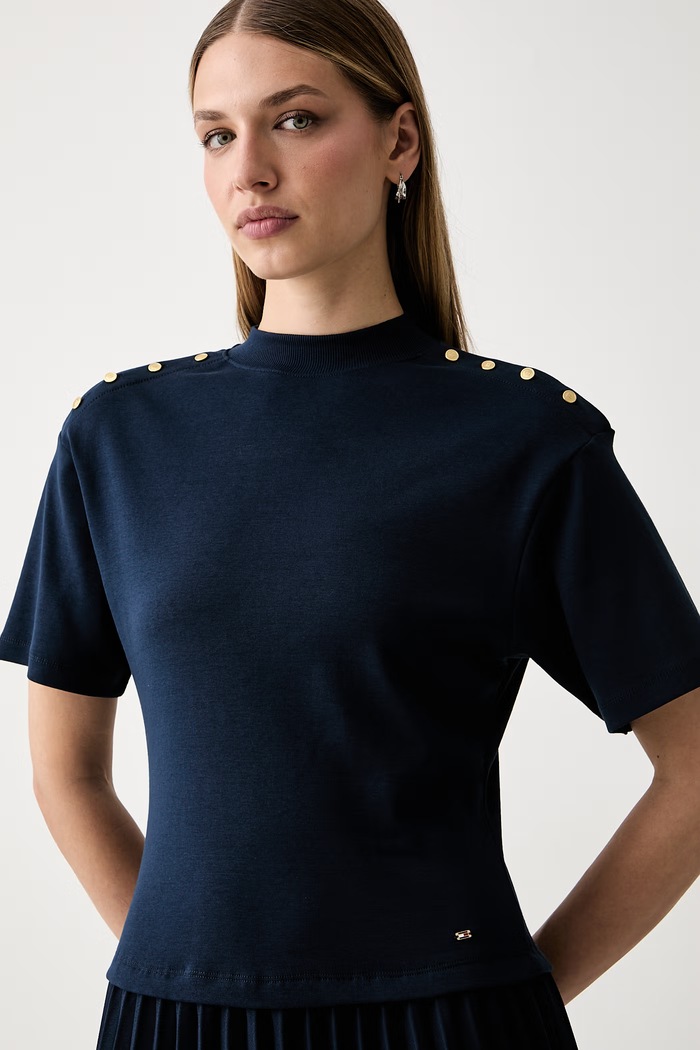 Tommy Hilfiger rozšířené šaty bavlněné námořnická modř WW0WW52224