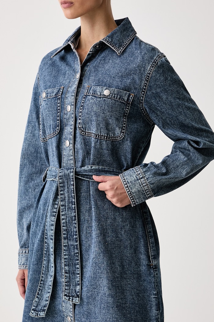 Obleka A-kroja bombažna Calvin Klein Jeans LV047H902G modra