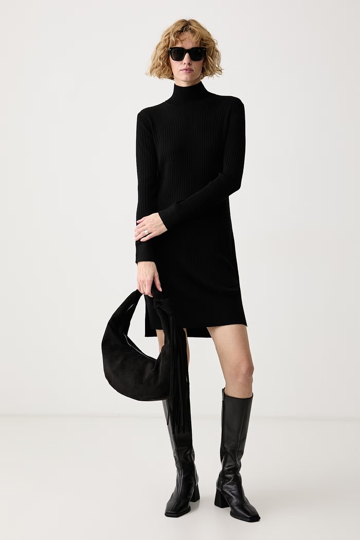 Calvin Klein Πουλόβερ μάλλινο LV044H362G μαύρο AW26