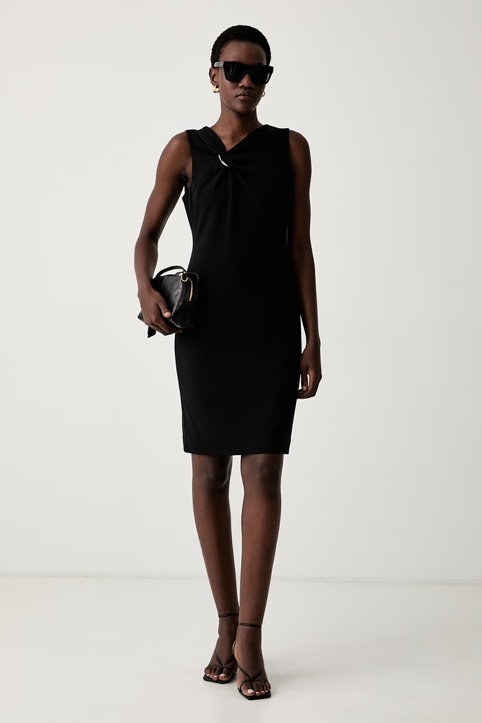 Calvin Klein šaty LV044H003G černá AW26