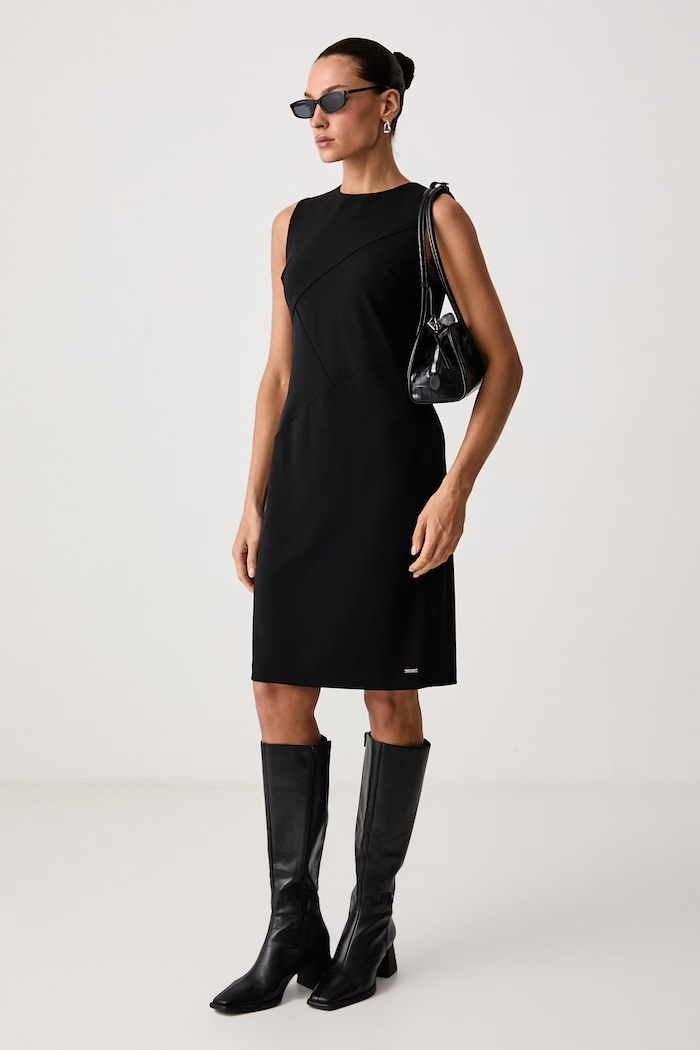 Calvin Klein Šaty LV044G030G čierna AW26