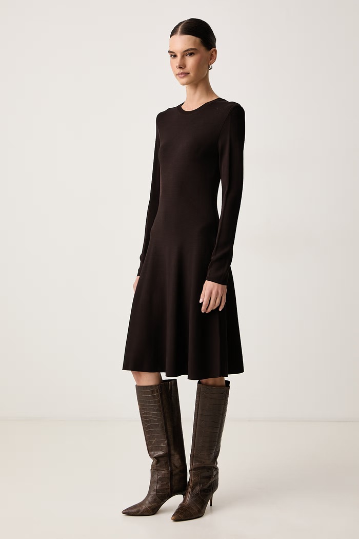 Armani Exchange Рокля с вискоза XW003264.AF10352 кафяв AW26