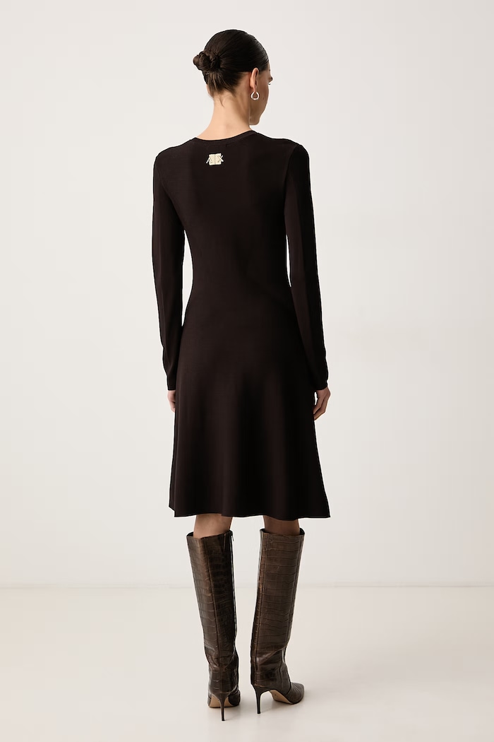 Дрехи Armani Exchange Рокля с вискоза XW003264.AF10352 кафяв