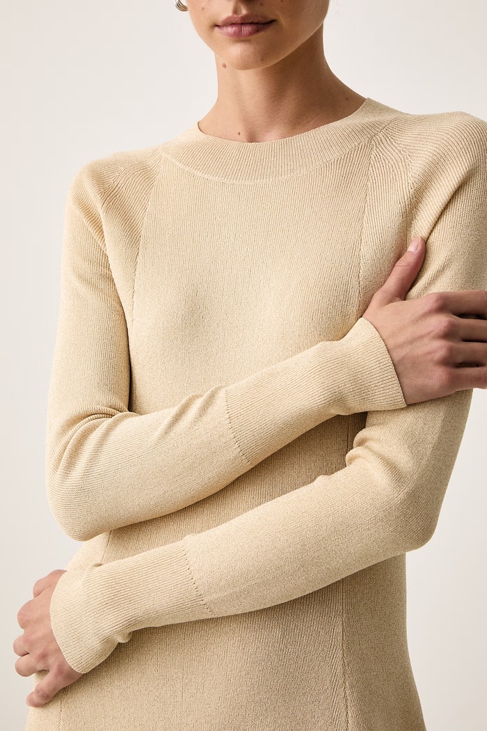 Sukienka z wiskozą Armani Exchange XW002898.AF26001 beżowy