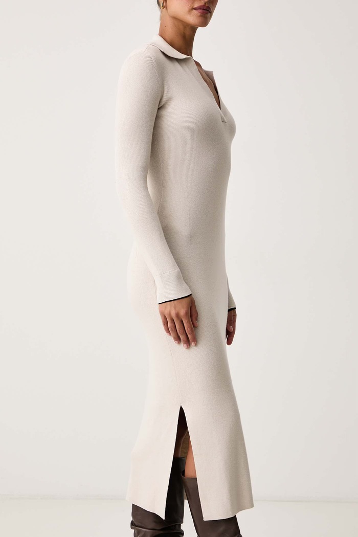 Haljina s viskozom Armani Exchange XW002887.AF25935 bež