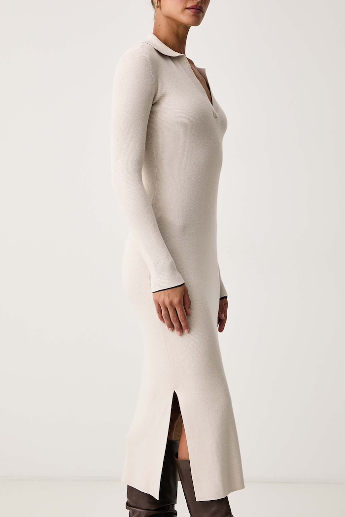 Haljina s viskozom Armani Exchange XW002887.AF25935 bež