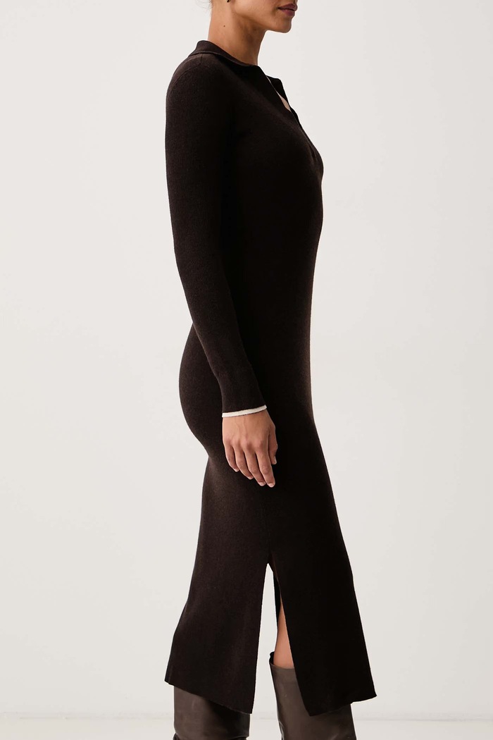 Haljina s viskozom Armani Exchange XW002887.AF25935 smeđa
