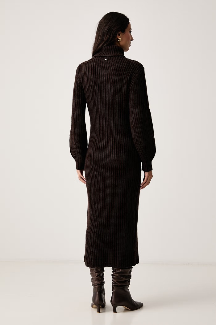 Îmbrăcăminte Armani Exchange Rochie tricotată cu lână XW002636.AF16604 maro