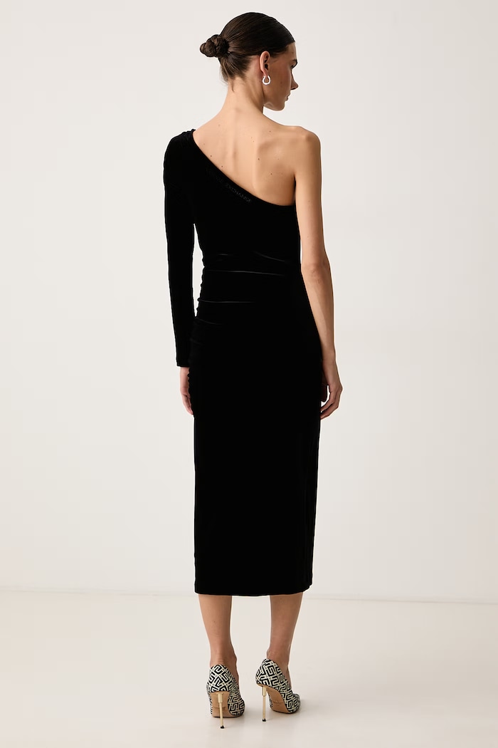 Дрехи Armani Exchange Рокля от кадифе XW002416.AF16147 черен