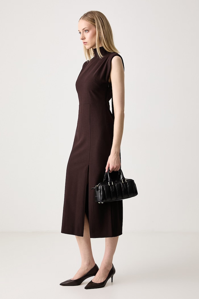 Sisley Рокля 4T1ZLV089 кафяв AW26