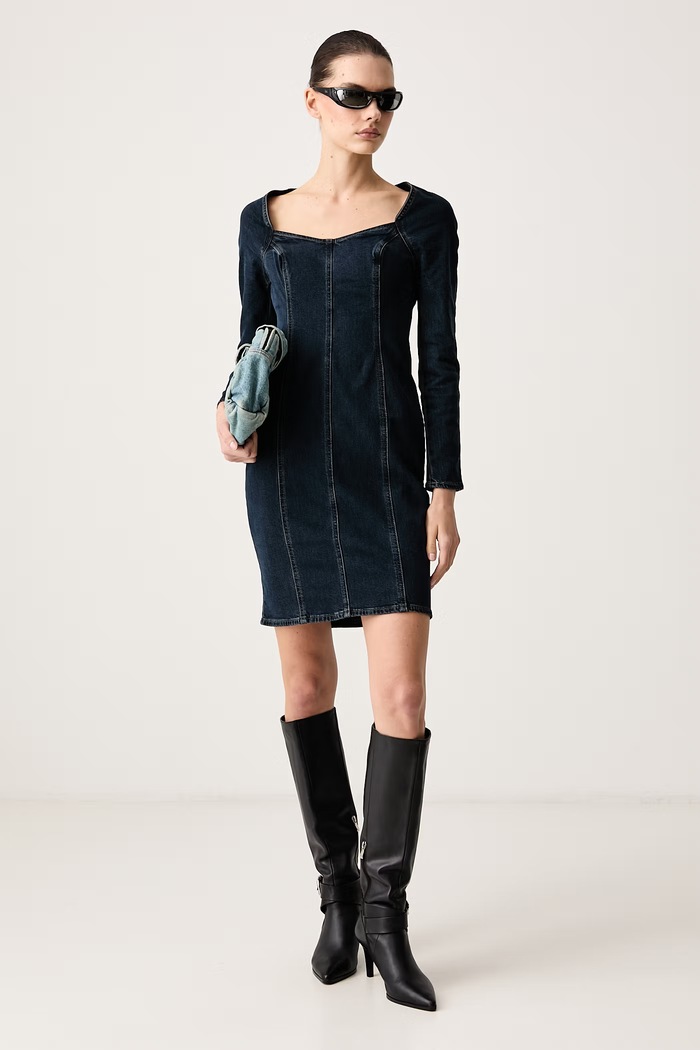 Levi's Φόρεμα ντένιμ 80S COCKTAIL 0082Y σκούρο μπλε AW26