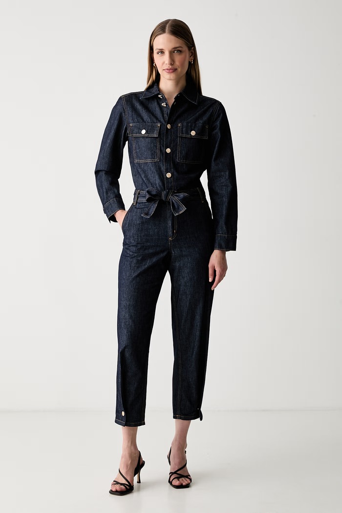 Liu Jo kombinezon damski jeansowy granatowy UF6194.D0268