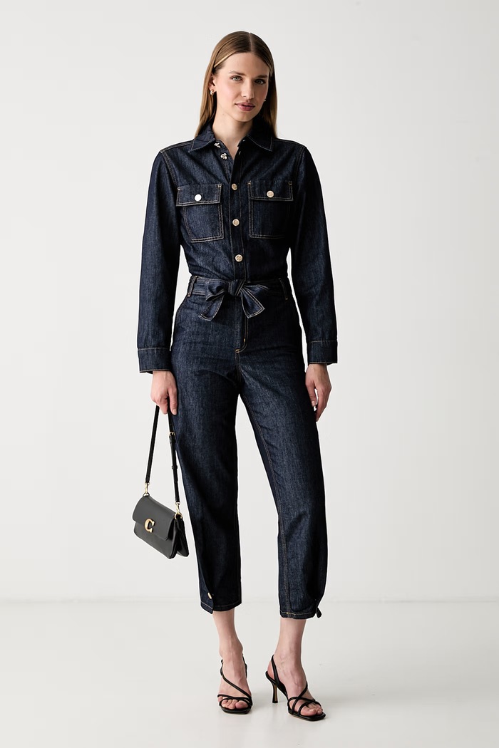 Liu Jo kombinezon damski jeansowy UF6194.D0268 granatowy AW26