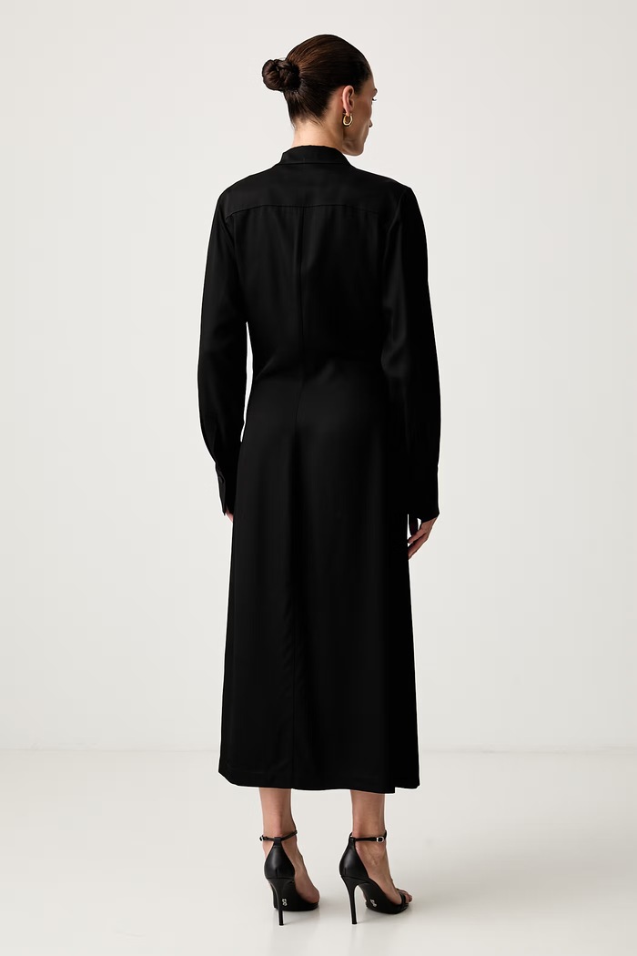 Odzież Trussardi sukienka kopertowa z wiskozy 7021A001885N czarny
