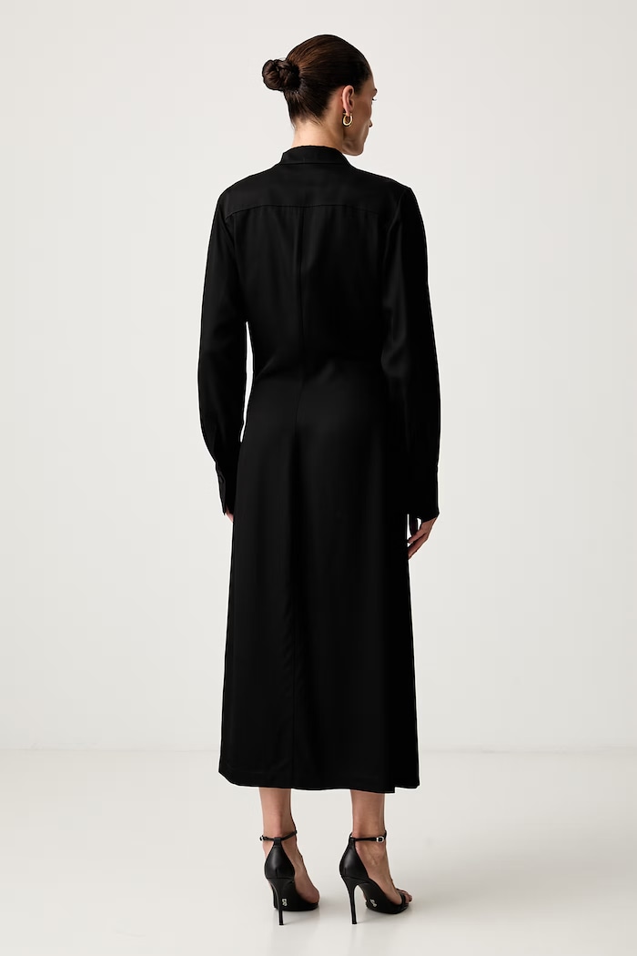 Odzież Trussardi sukienka kopertowa z wiskozy 7021A001885N czarny