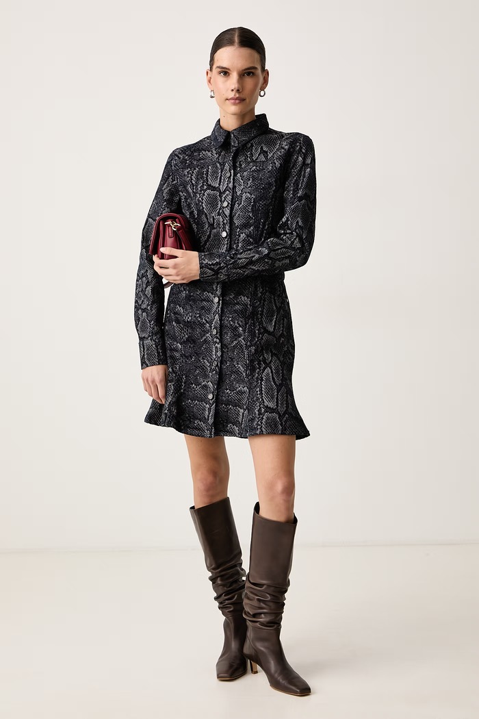 Trussardi Sukienka jeansowa 7029A001894N granatowy AW26