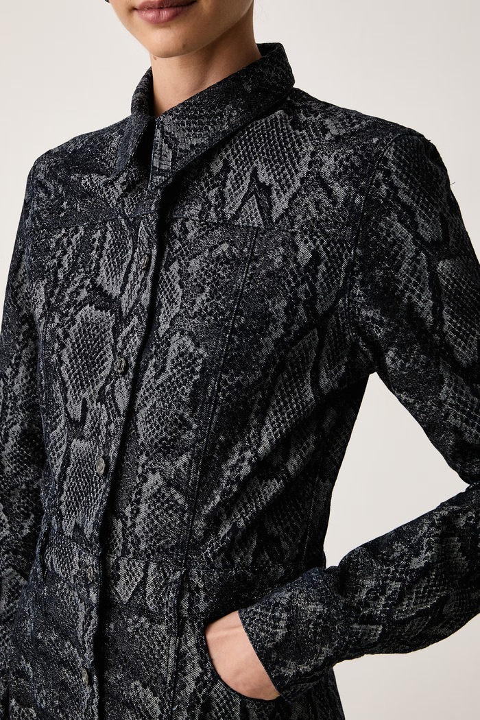 Sukienka jeansowa Trussardi 7029A001894N granatowy