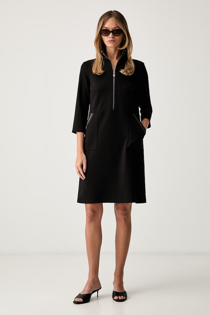 Joseph Ribkoff sukienka z wiskozą 263615 czarny AW26