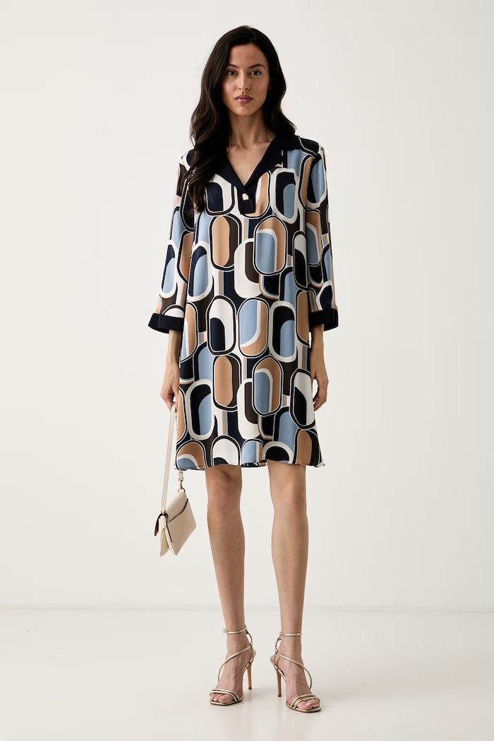 Joseph Ribkoff sukienka 263064 niebieski AW26