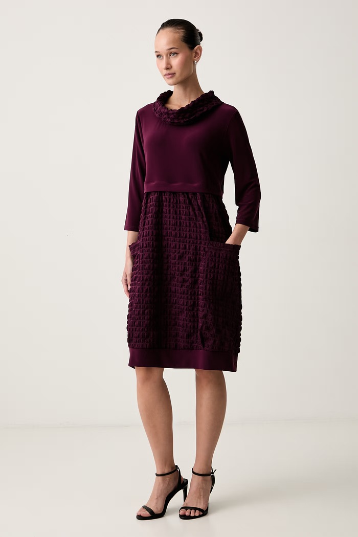 Joseph Ribkoff sukienka 243114F26 bordowy AW26