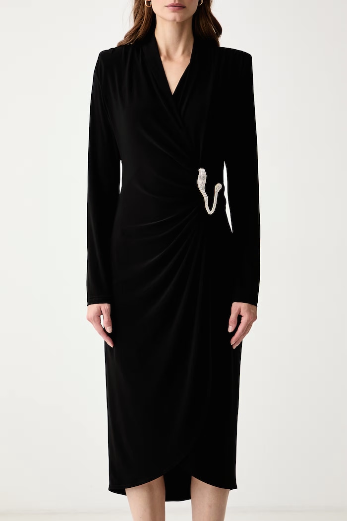 Vestito drappeggiato Joseph Ribkoff 263709 nero