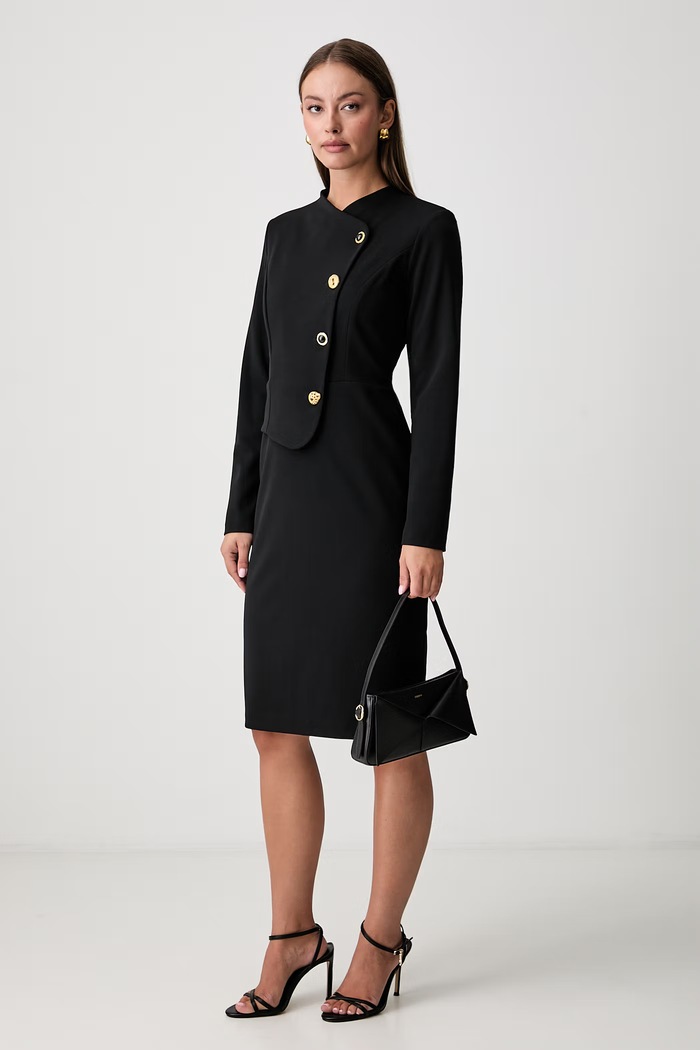 Joseph Ribkoff sukienka 263158 czarny AW26
