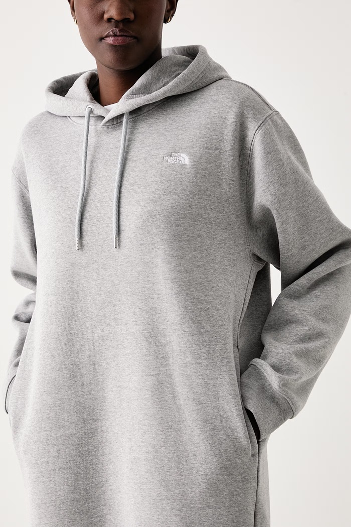 Φόρεμα με βαμβάκι Essential The North Face NF0A8JBMCQO1 γκρί