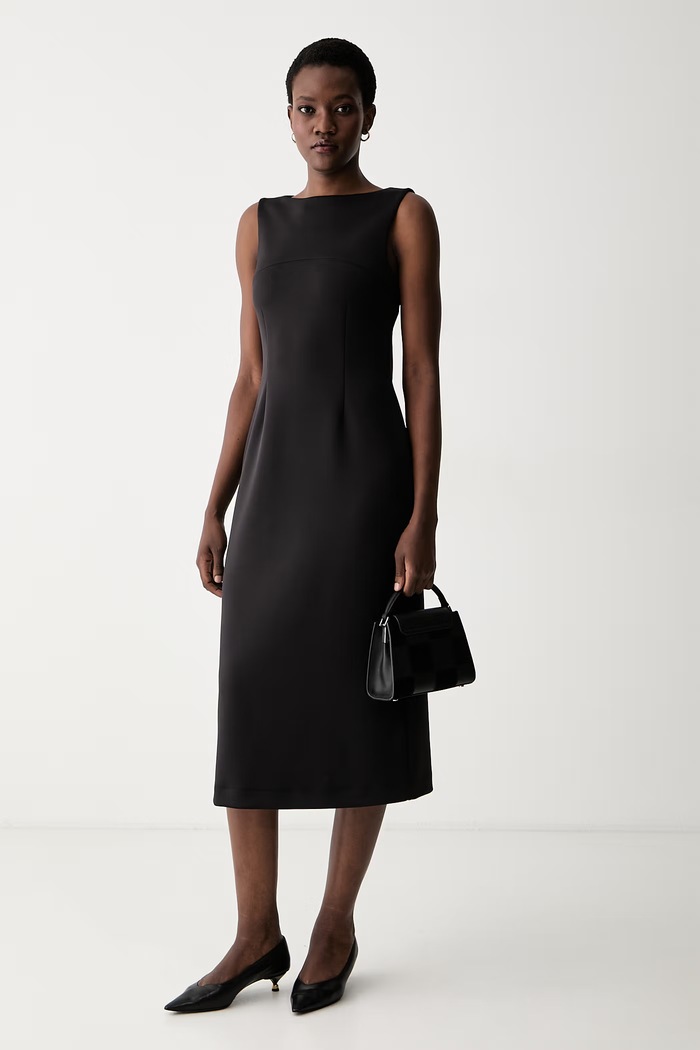 MM by Max Mara sukienka MMLVISCHIO 2626626017600 czarny AW26