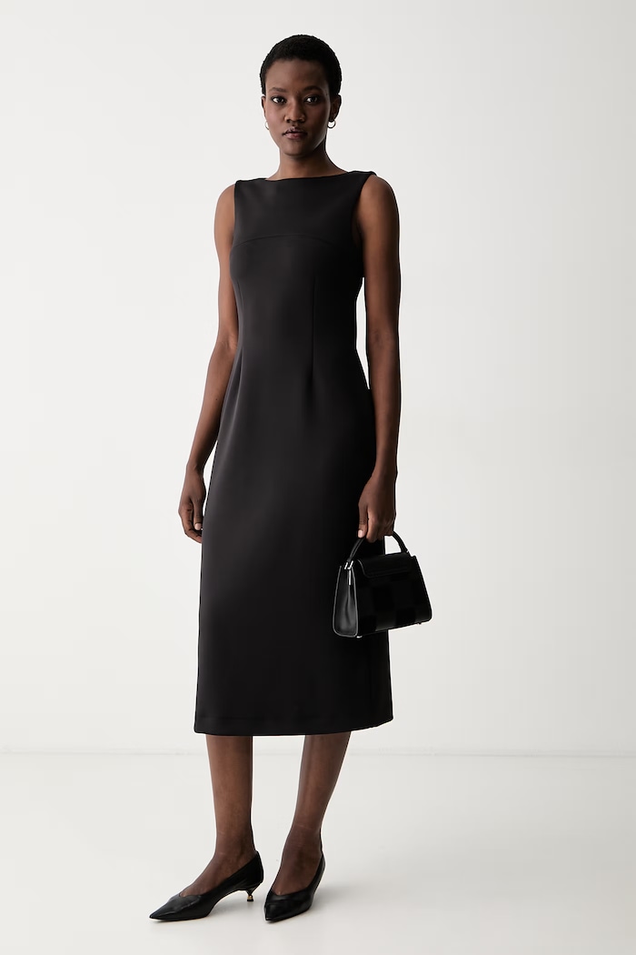MM by Max Mara sukienka MMLVISCHIO 2626626017600 czarny AW26