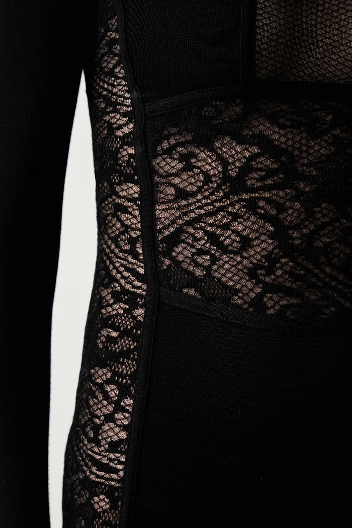 Elisabetta Franchi sukienka bodycon z wiskozą AM28Q66E2 czarny