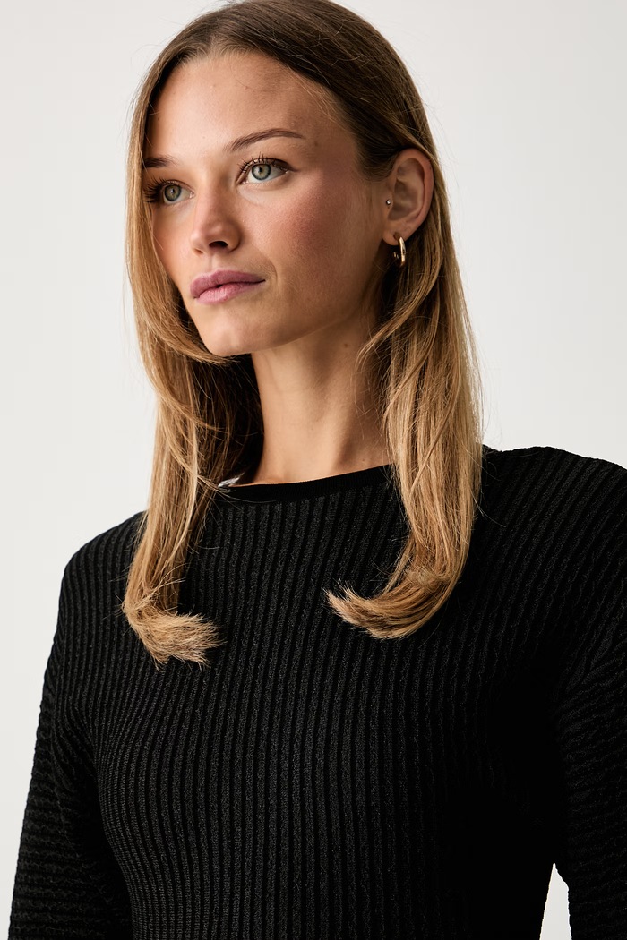 Elisabetta Franchi sukienka z wiskozą AM12S66E2 czarny