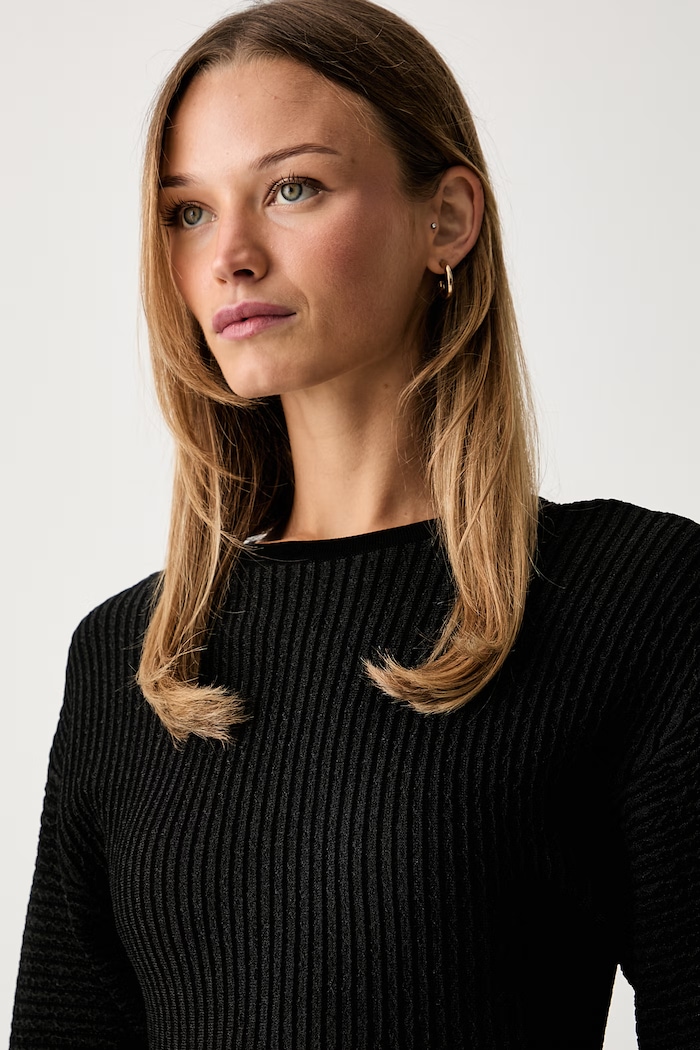 Elisabetta Franchi sukienka z wiskozą AM12S66E2 czarny