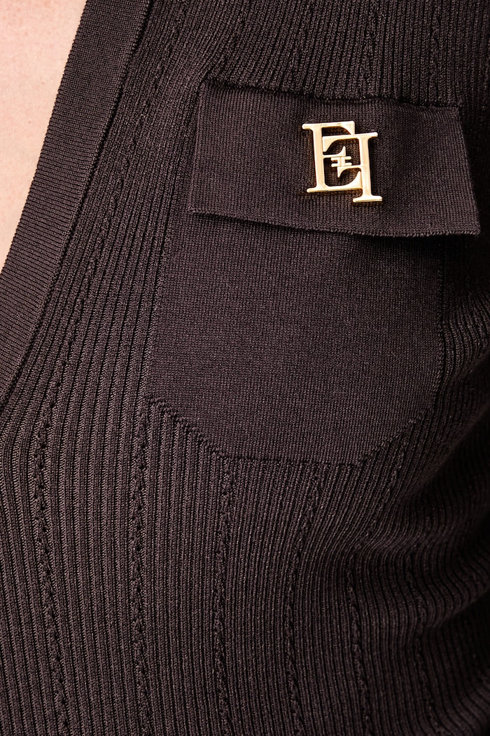 Elisabetta Franchi sukienka z lyocellem AM08B66E2 brązowy
