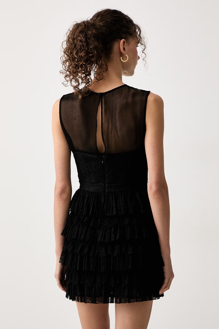 Odzież Elisabetta Franchi Sukienka z wiskozą AB98366E2 czarny