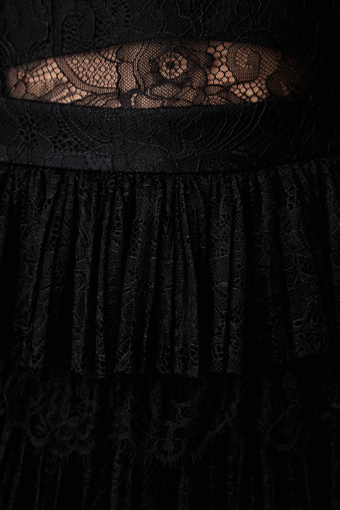 Sukienka z wiskozą Elisabetta Franchi czarny AB98366E2
