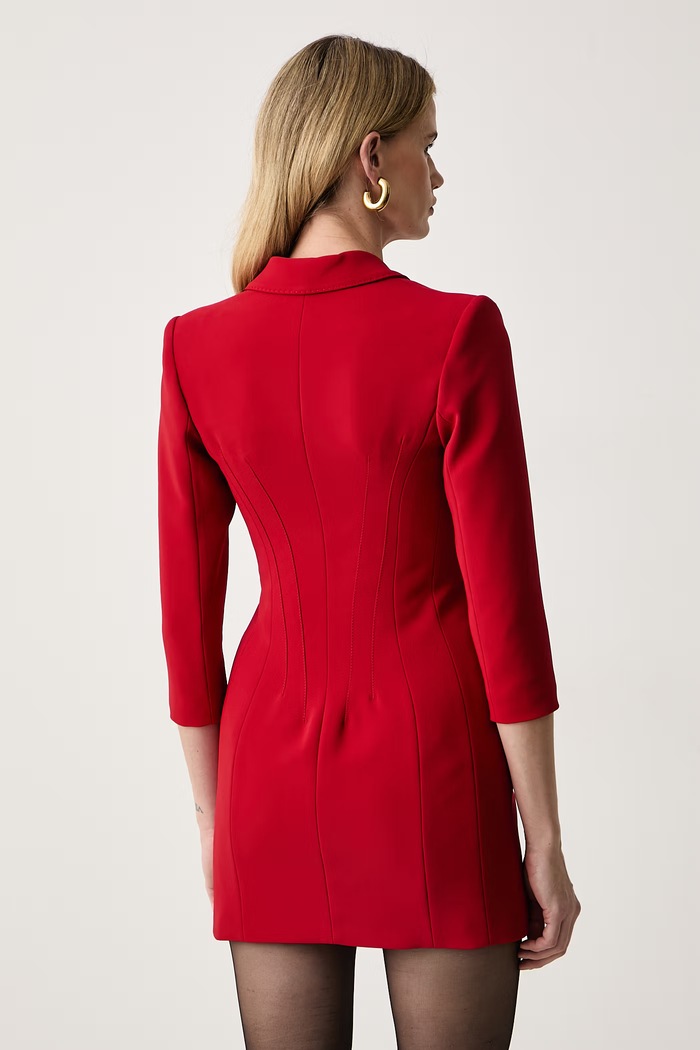 Odzież Elisabetta Franchi Sukienka AB98066E2 czerwony
