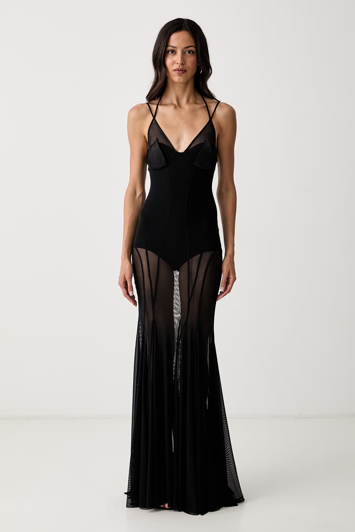 Elisabetta Franchi sukienka czarny ABR1466E2