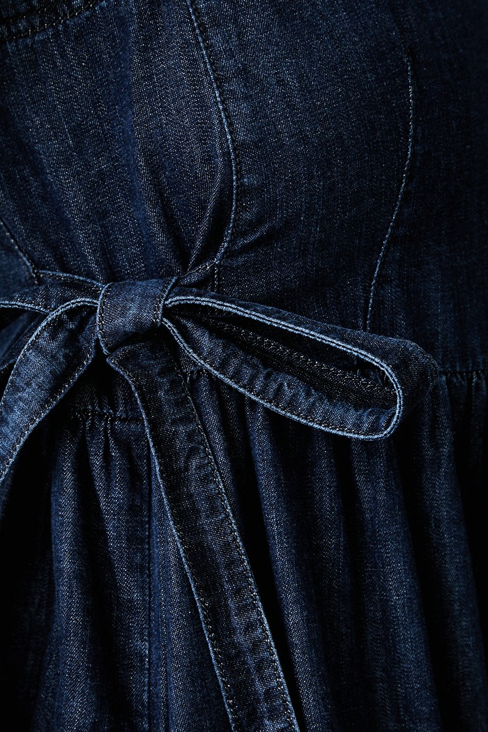 Weekend Max Mara sukienka rozkloszowana jeansowa WKDABANO 2625226051600 granatowy
